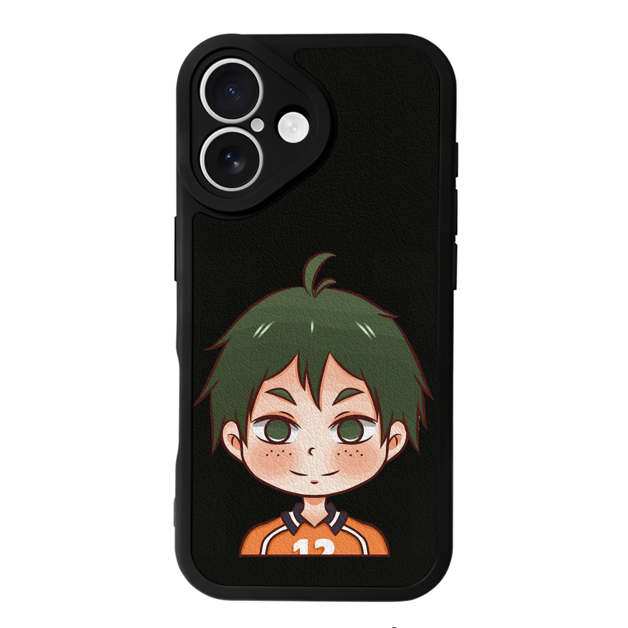 （画像用） ハイキュー!! Haikyu!! 【iPhone 16シリーズ対応】シリコンスマホケース（レザー調） 材質：シリコン
